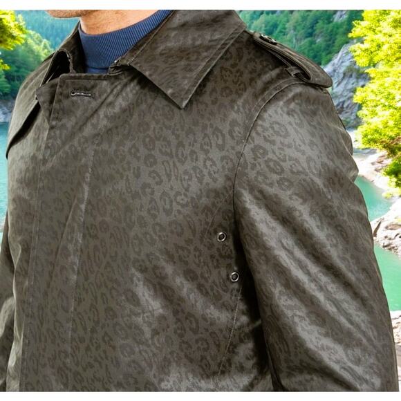 Men Tallia's Lined Raincoat Med Weight Size-M (Reg: $500) - Picture 4 of 6